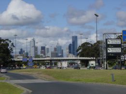 Der erste Blick auf Melbourne