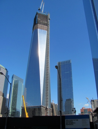 Der neue Tower der beim World Trade Center gebaut wird